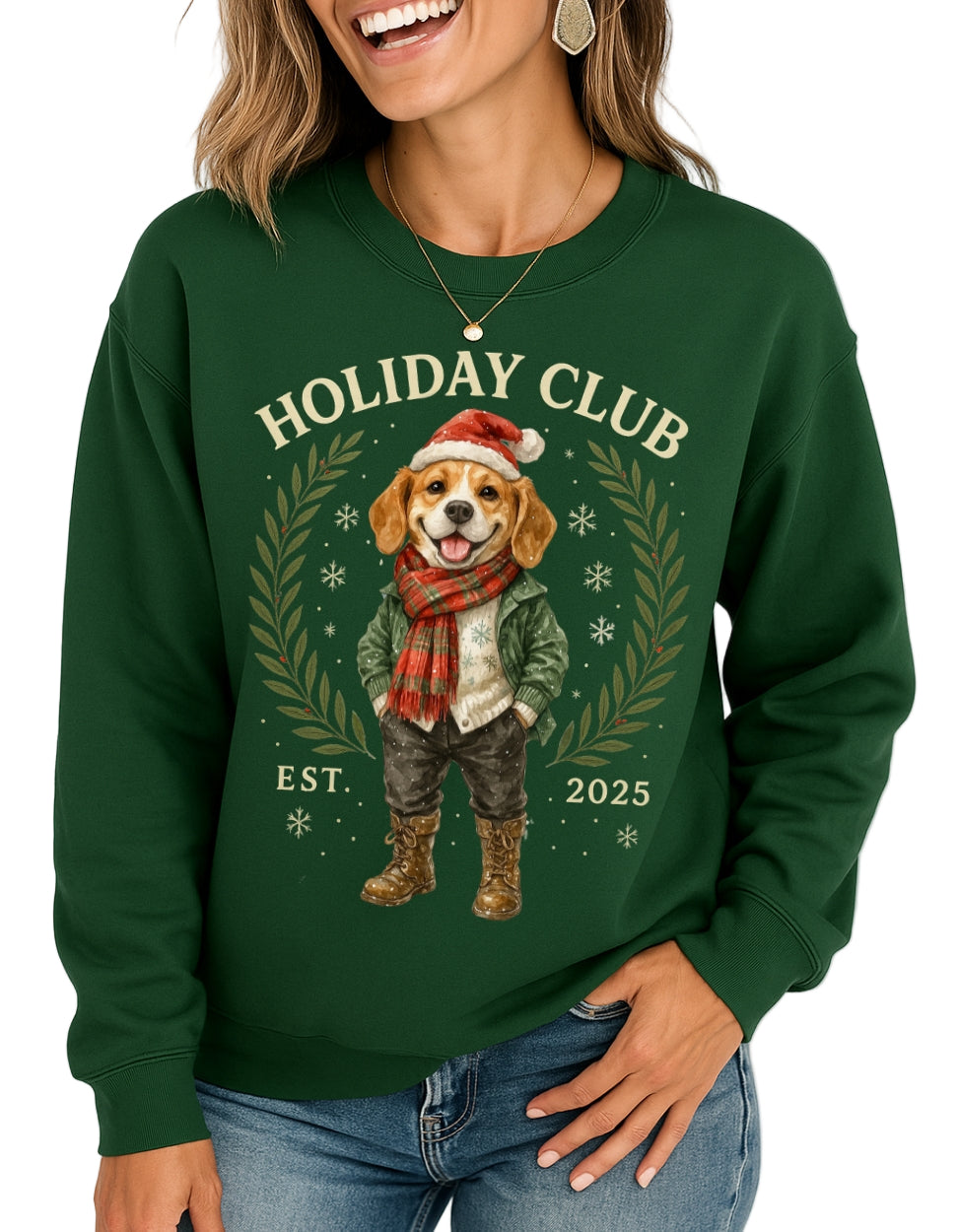 Beagle Holiday Club Christmas Sweater