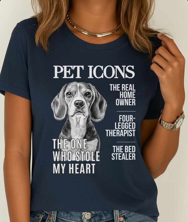 Pet Icons T-shirt - Beagle Edition