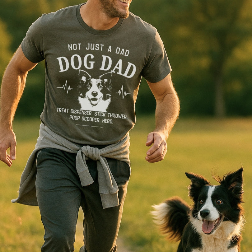 Border Collie Dog Dad T-shirt