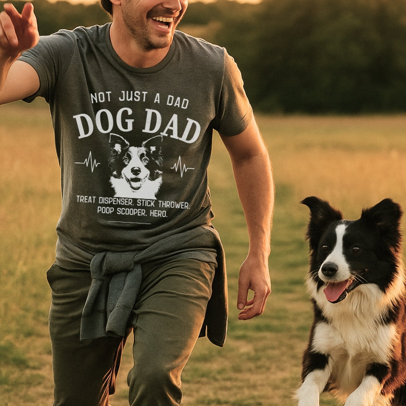 Border Collie Dog Dad T-shirt
