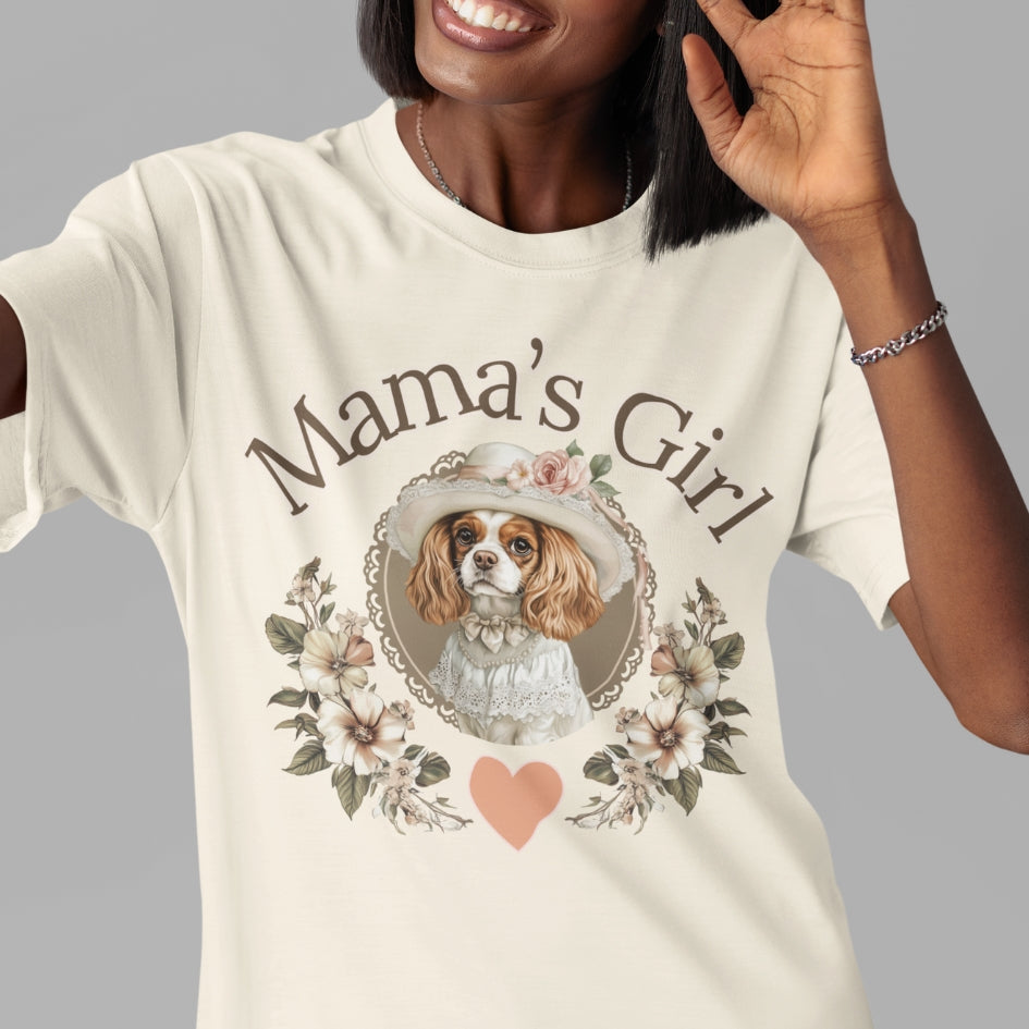 cavalier king charles mama's girl tee