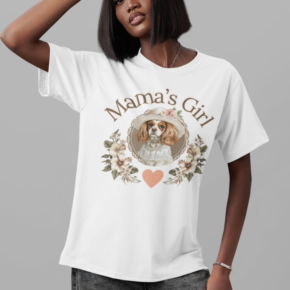 cavalier king charles mama's girl tee