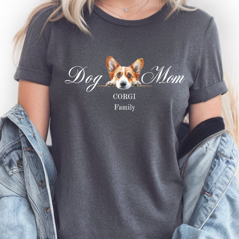corgi mom t-shirt, corgi lover gift