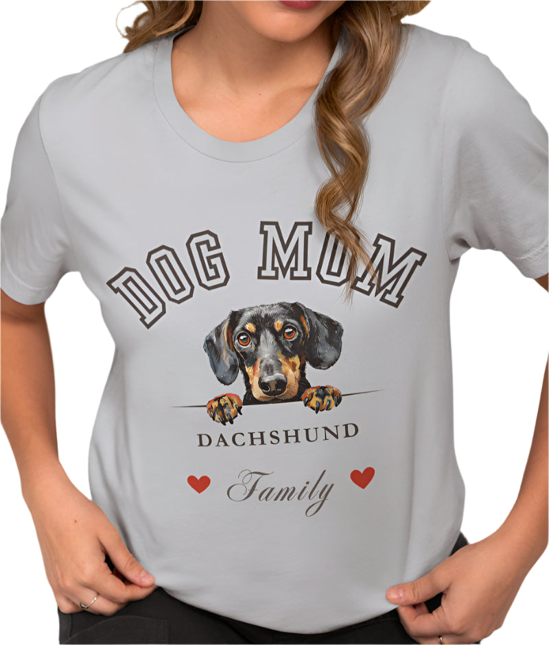 Dachshund Mom Family T-Shirt - Mother’s Day Gift for Dog Lovers