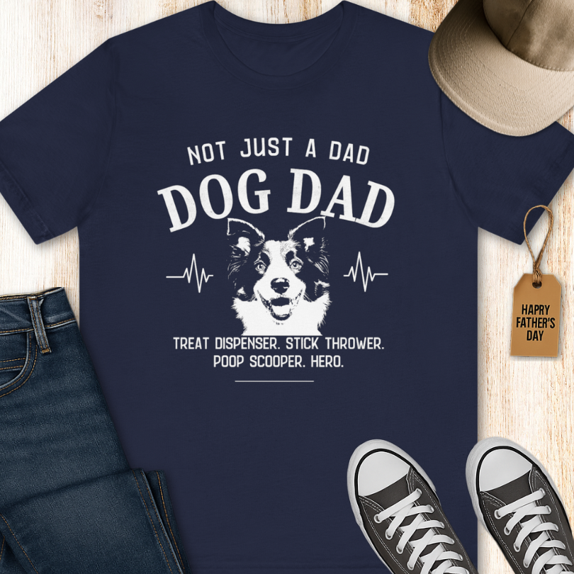 Border Collie Dog Dad T-shirt