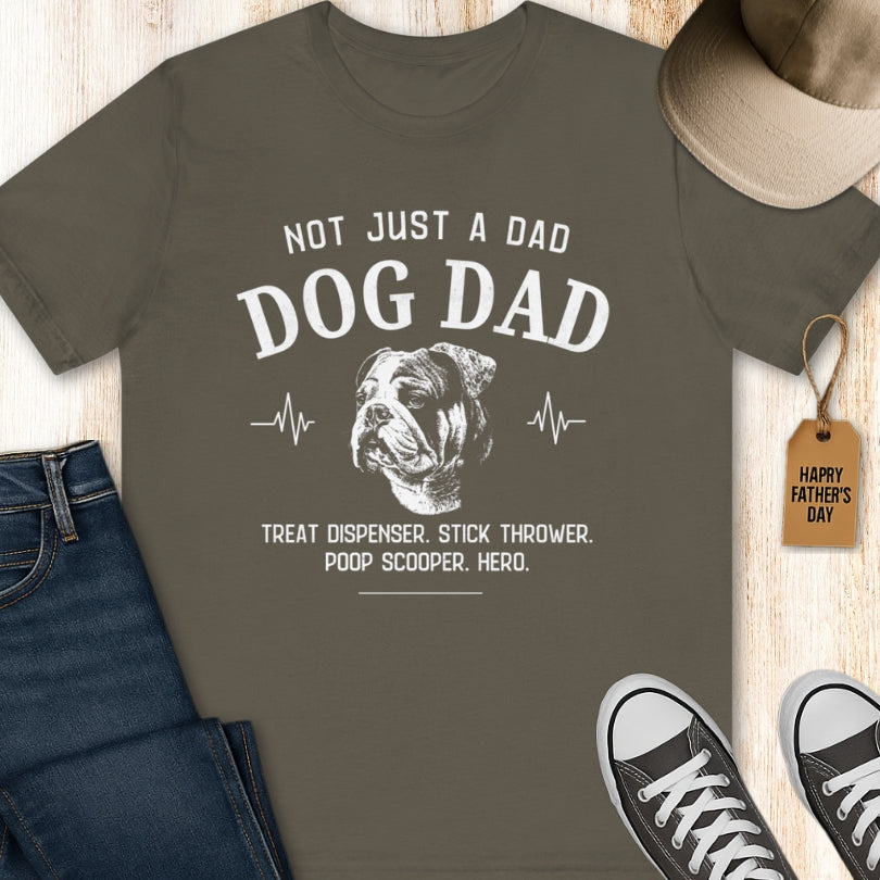 English Bulldog Dog Dad T-shirt