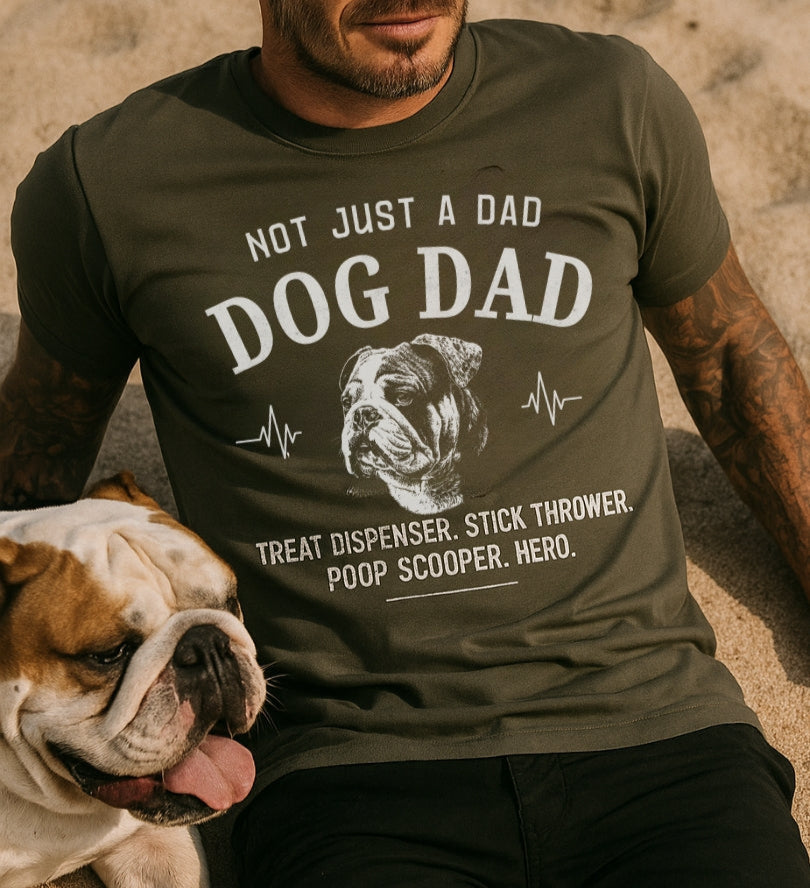 English Bulldog Dog Dad T-shirt