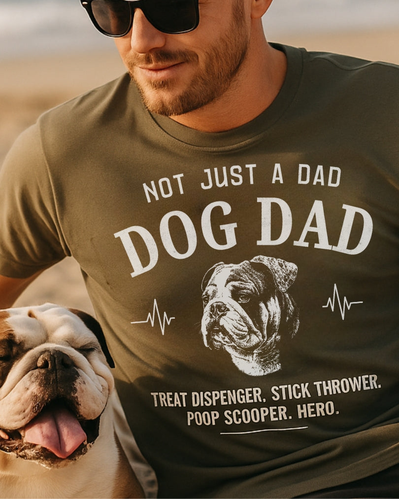 English Bulldog Dog Dad T-shirt
