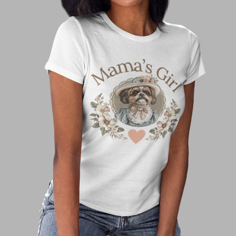 mama's girl shih tzu vintage shirt