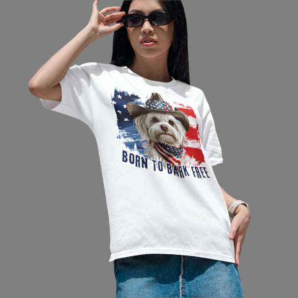 born to bark free maltese patriotic t-shirt, 4th of july, independance day dog lover t-shirt