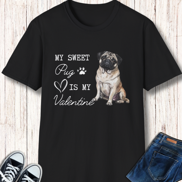 pug valentine's day shirt