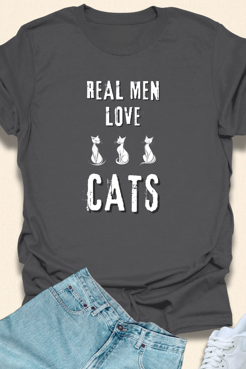 Real Men Love Cats - Unisex Softstyle T-Shirt