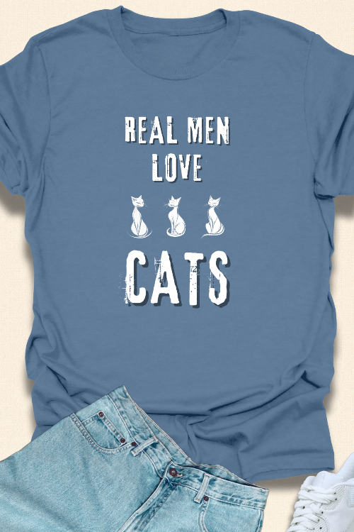 Real Men Love Cats - Unisex Softstyle T-Shirt