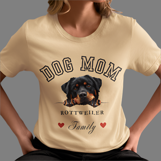 rottweiler dog mom t-shirt, mother's day, dog lover gift