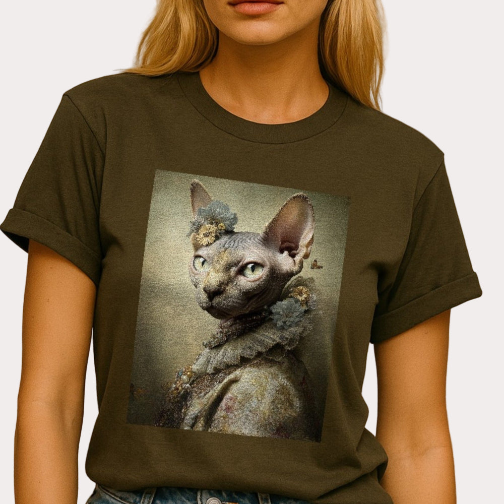 Royal Sphynx Cat Tee - Customizable Shirt Victorian Aristocratic Cat
