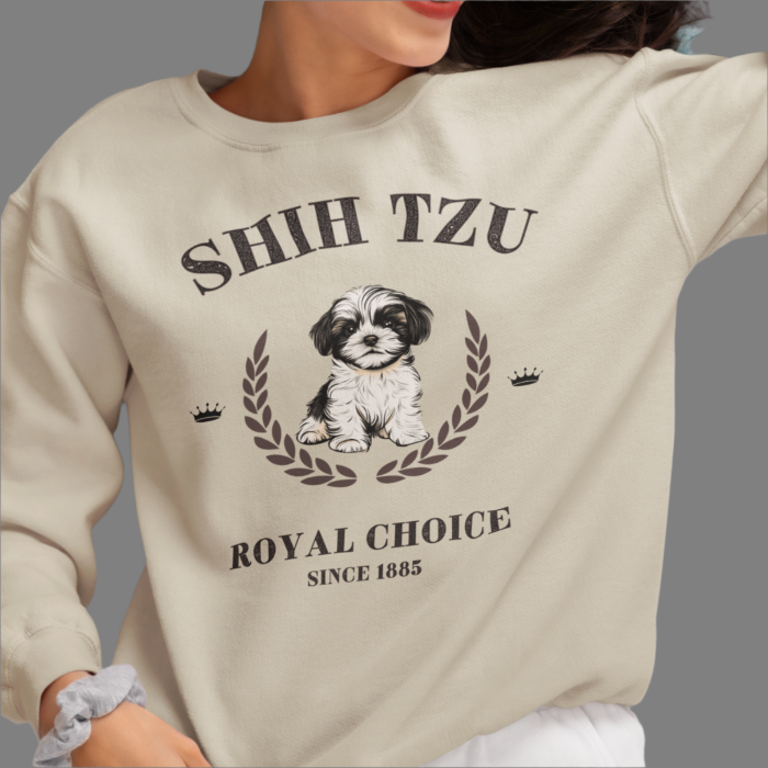 shih tzu club sweater sand