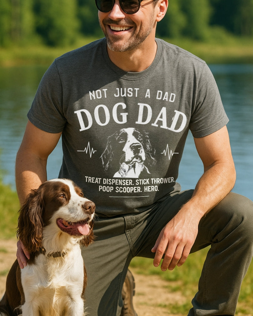 English Springer Spaniel Dog Dad T-shirt