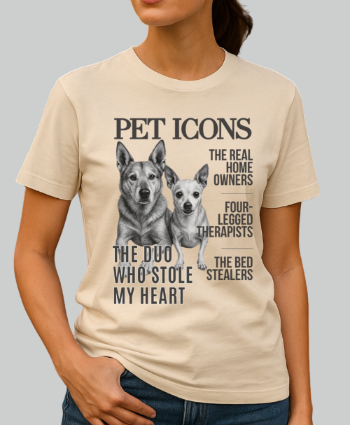Pet Icons T-shirt - Two Xolo Edition - Custom