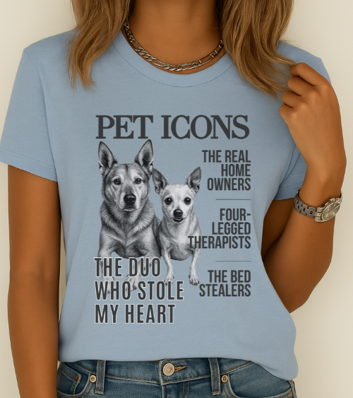 Pet Icons T-shirt - Two Xolo Edition - Custom