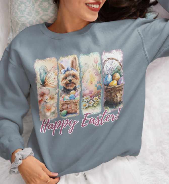 Yorkshire Terrier Easter Sweatshirt