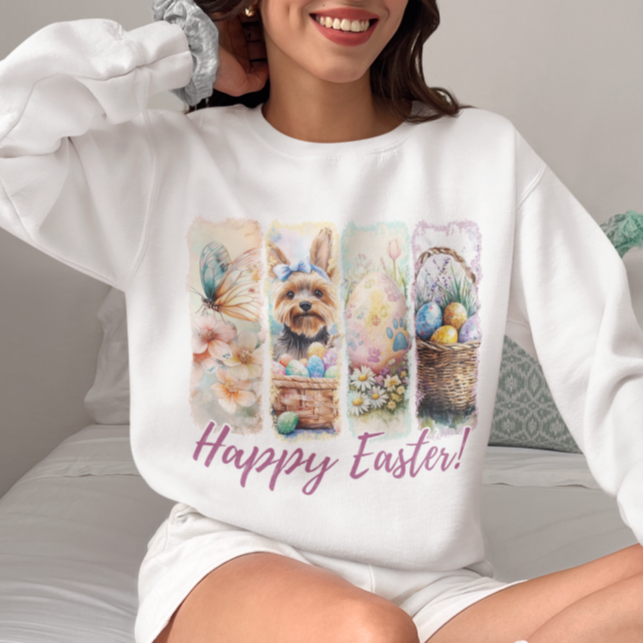 Yorkshire Terrier Easter Sweatshirt