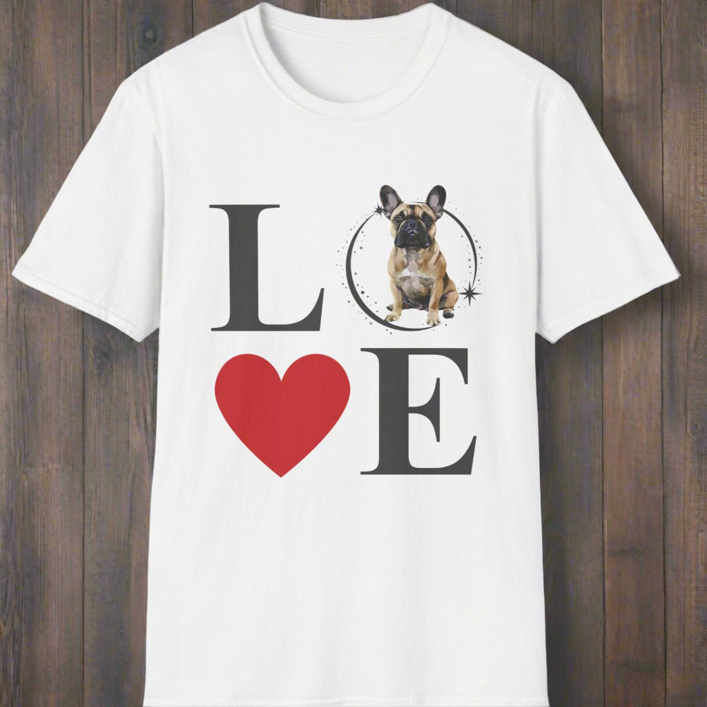 French Bulldog (Fawn) - Frenchie Love - T-shirt