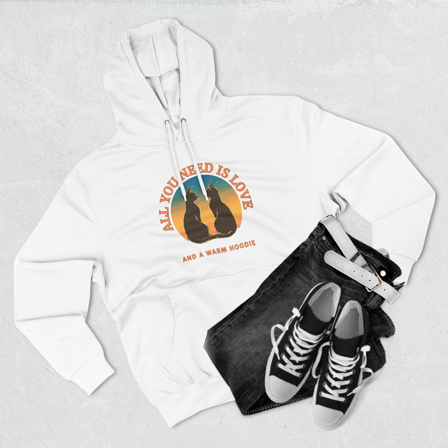 All You Need is Love And A Hoodie - Fleece Hoodie