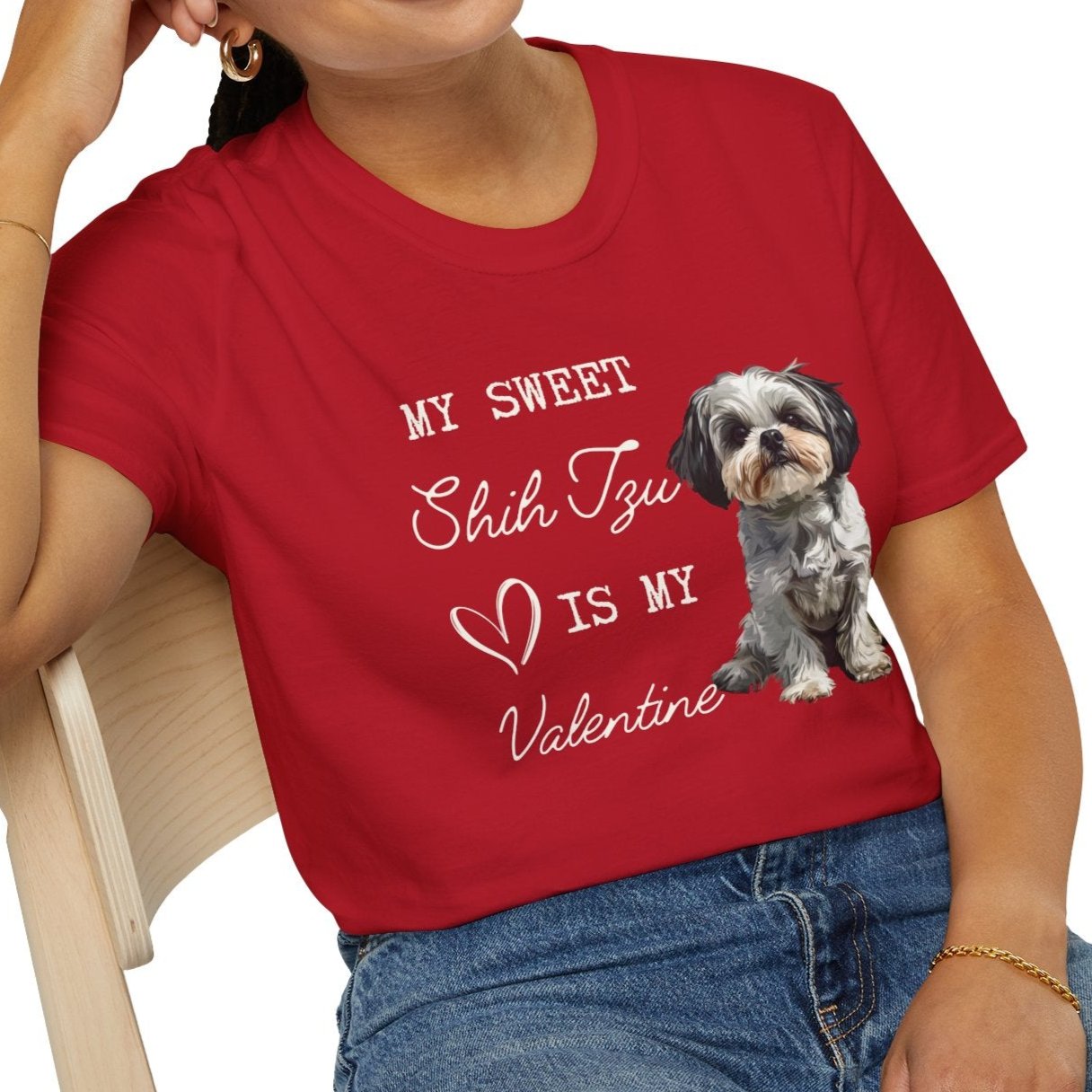 Shih Tzu - My Sweet Shih Tzu is My Valentine - T-shirt