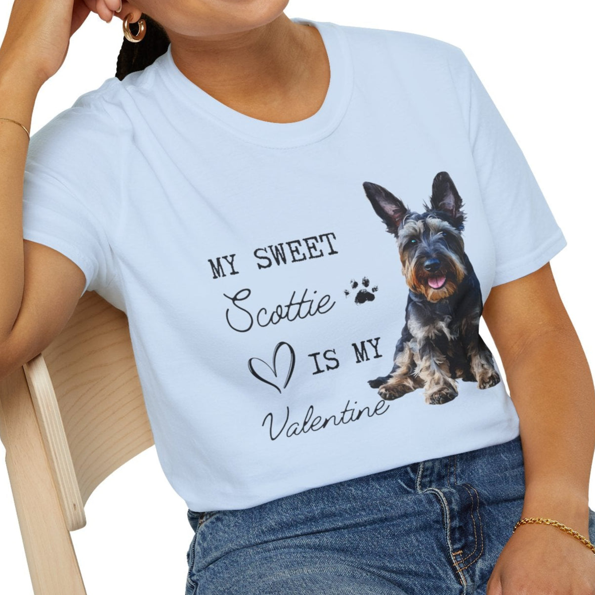 Scottish Terrier - My Sweet Scottie is My Valentine - T-shirt