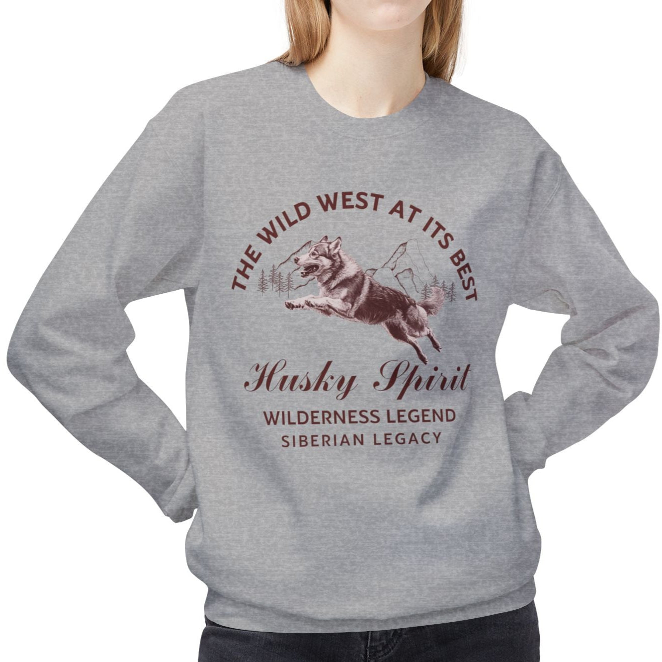 Siberian Husky Spirit – Wild West Edition Sweater