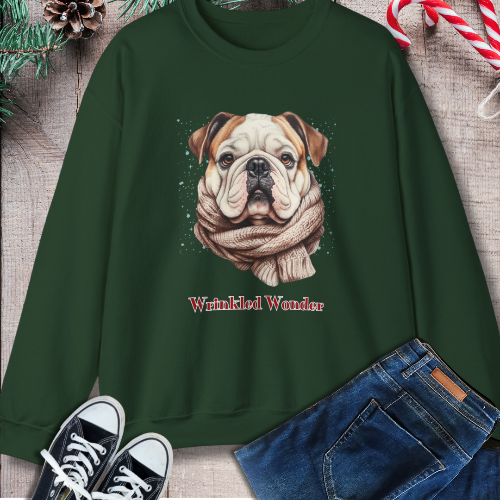 "Wrinkled Wonder" English Bulldog Sweatshirt – The Ideal Gift for Dog Lovers