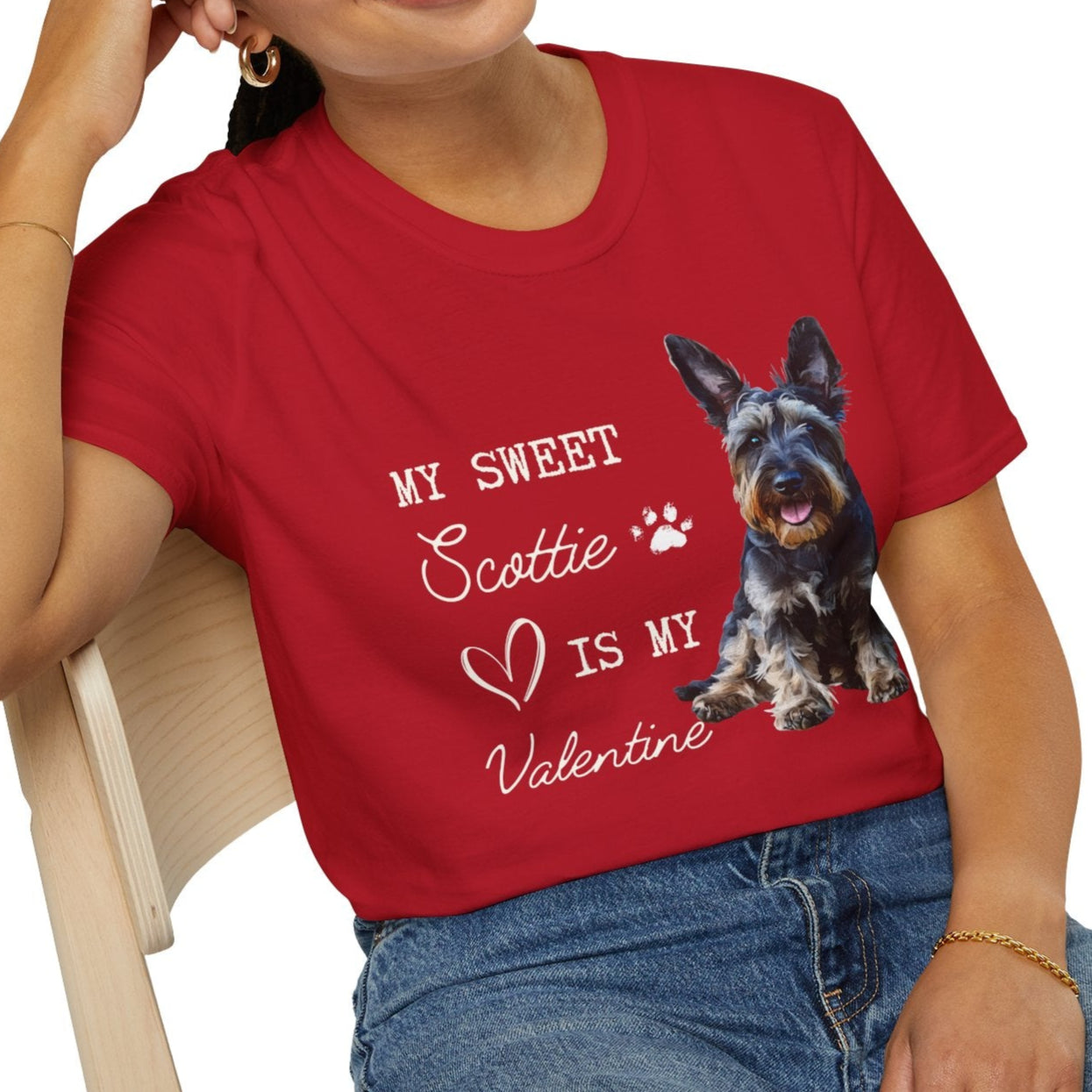 Scottish Terrier - My Sweet Scottie is My Valentine - T-shirt