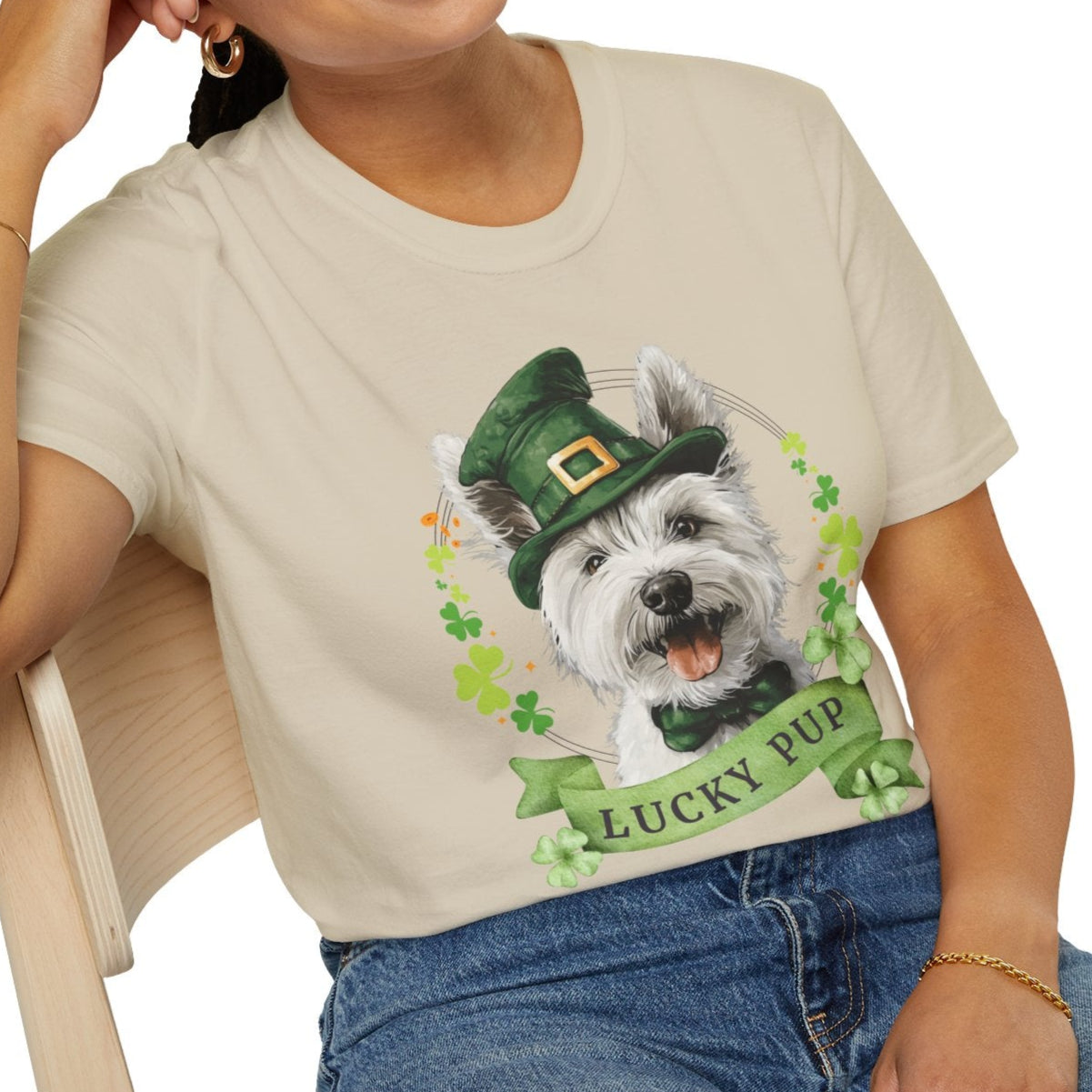 westie dog lover st. patrick's day shirt