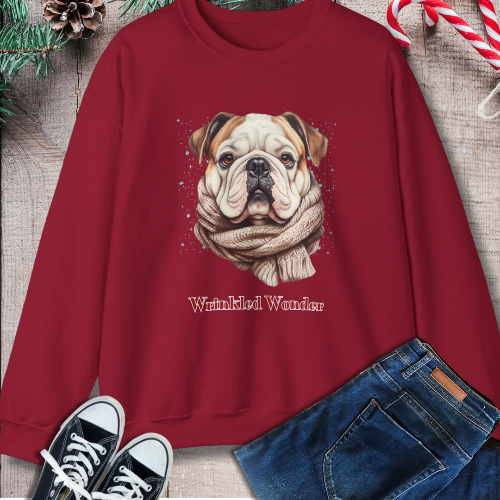 "Wrinkled Wonder" English Bulldog Sweatshirt – The Ideal Gift for Dog Lovers