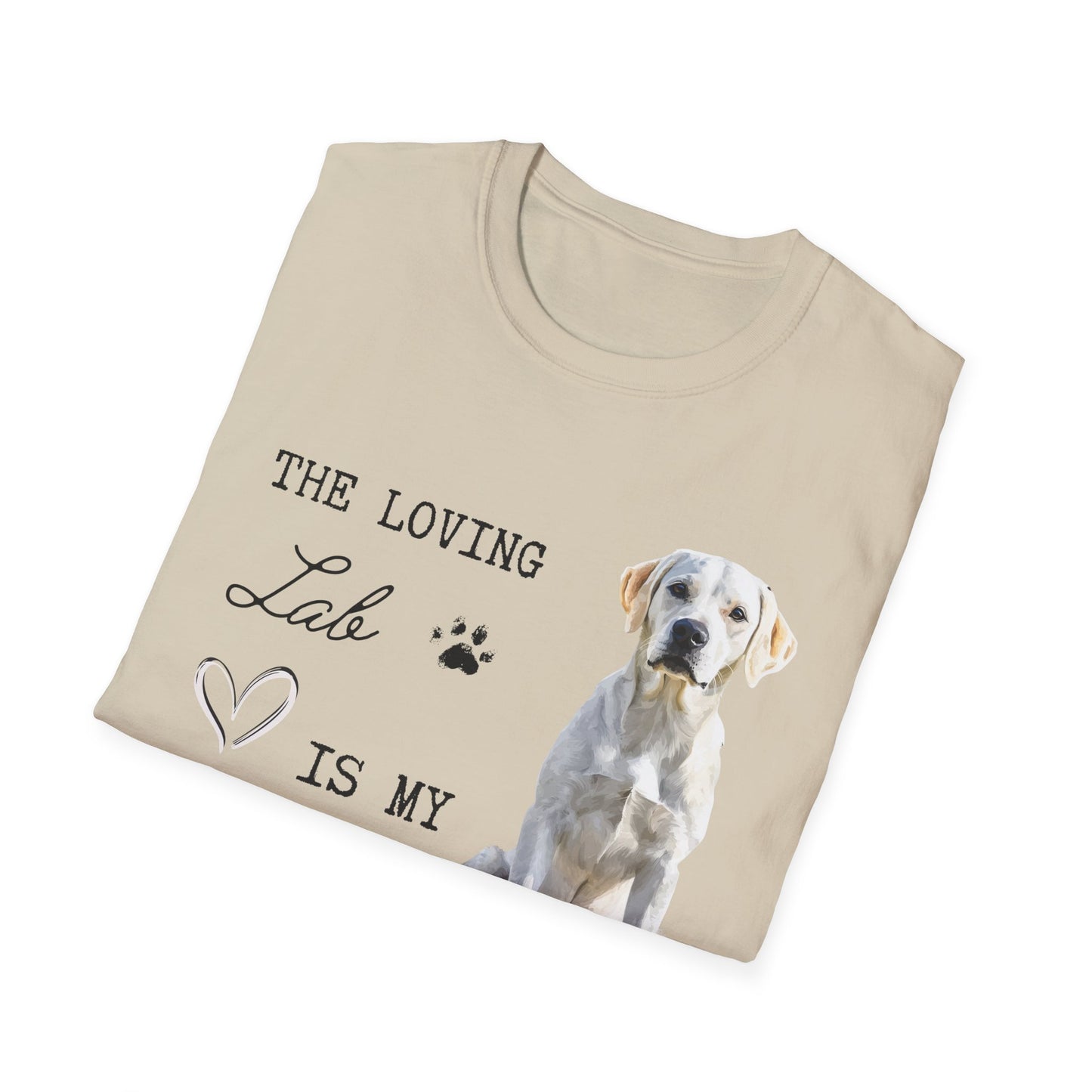 Labrador Retriever (Yellow) - The Loving Labrador is My Valentine - T-shirt