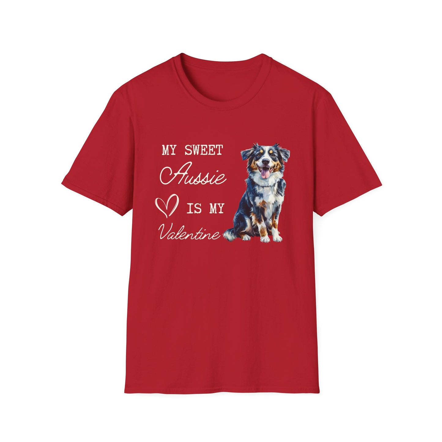 Australian Shepherd - My Aussie is My Valentine - T-shirt