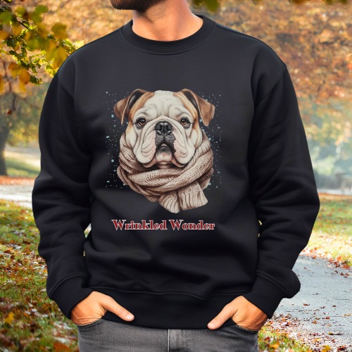 "Wrinkled Wonder" English Bulldog Sweatshirt – The Ideal Gift for Dog Lovers