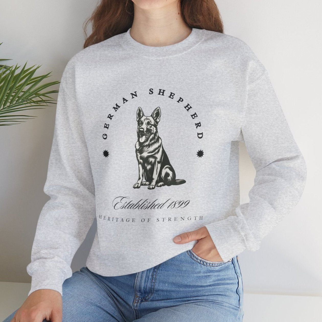 German Shepherd Retro-Style Sweatshirt