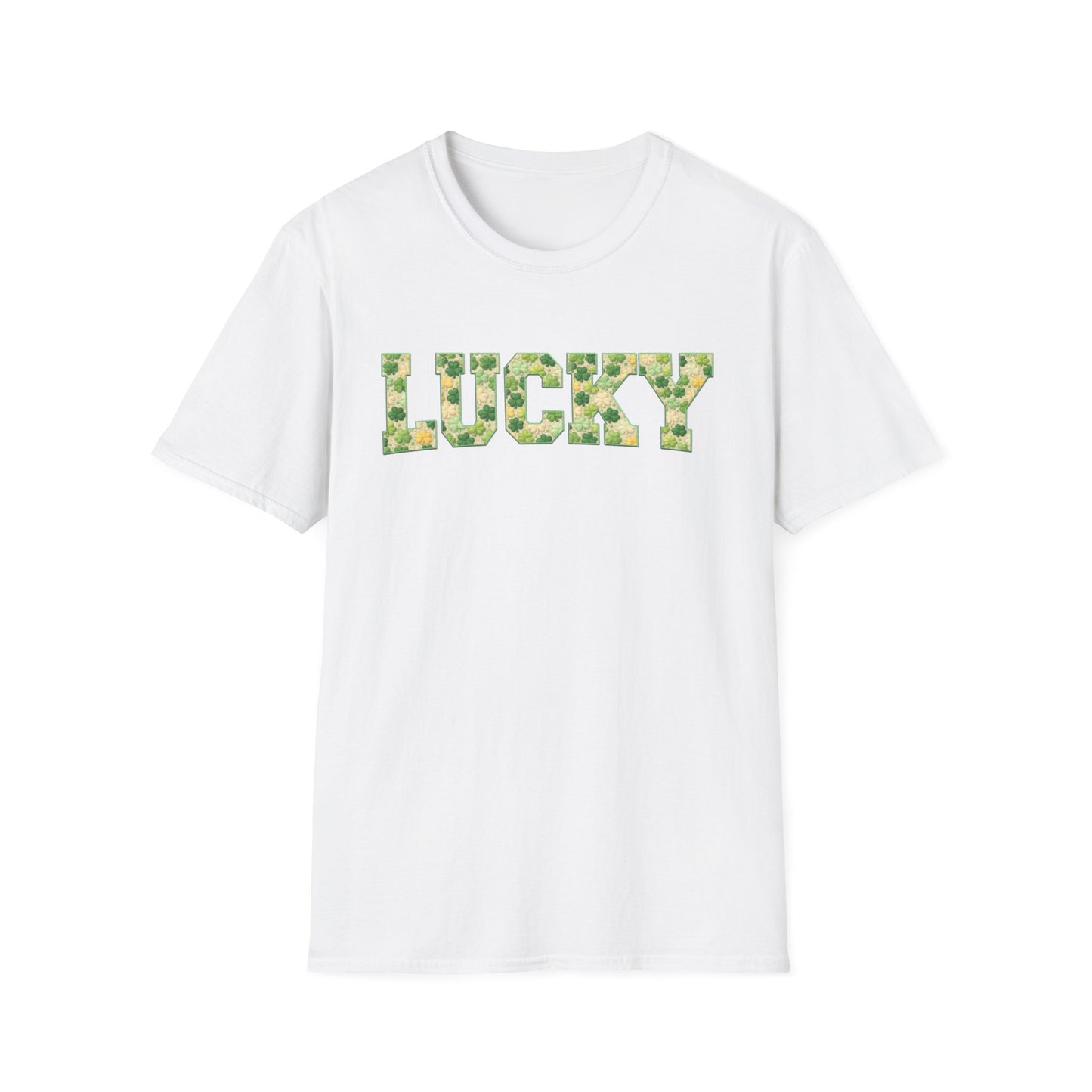 Lucky Shamrock Appliqué-Style T-Shirt – St. Patrick’s Day Unisex Tee