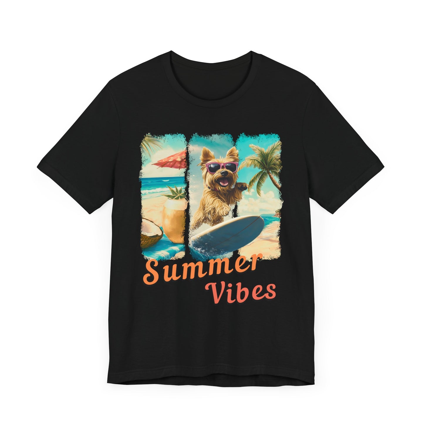 Summer Vibes - Surf Squad - Yorkie T-Shirt
