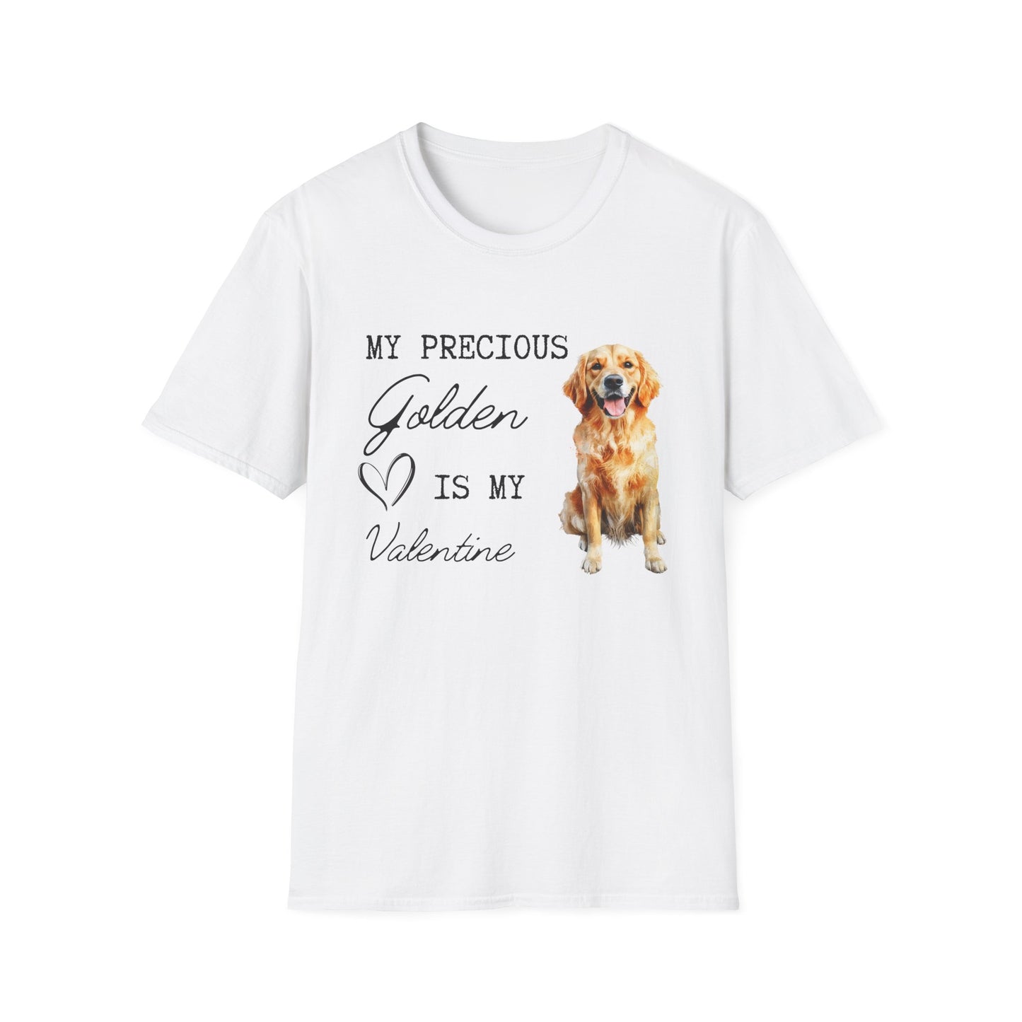 Golden Retriever - My Precious Golden is My Valentine - T-shirt