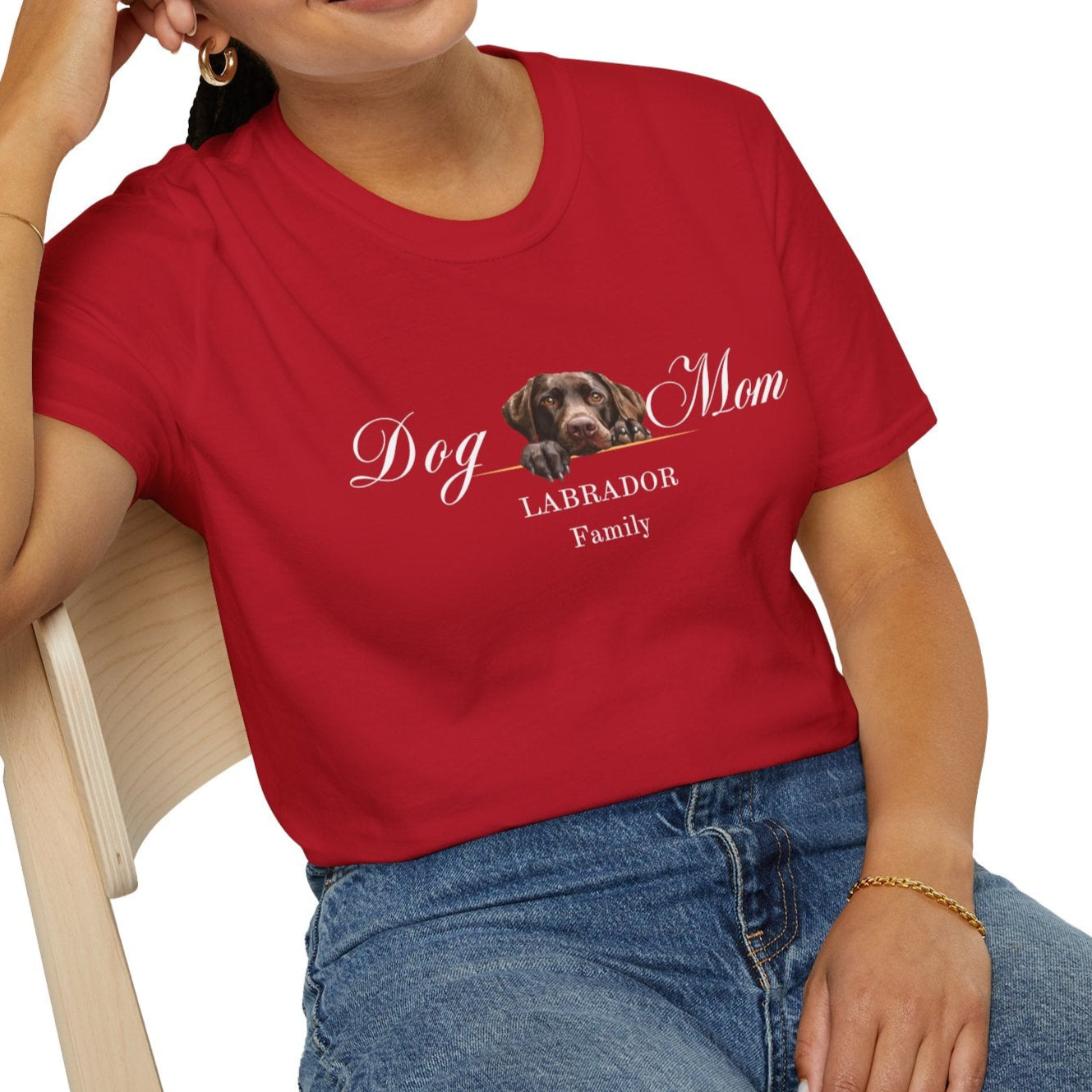 labrador mom t-shirt, chocolate labrador lover gift