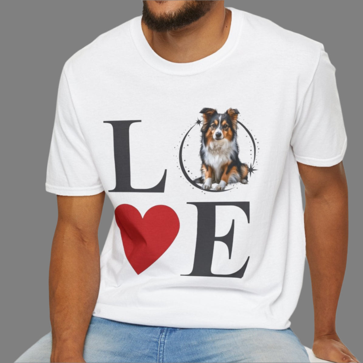 Shetland Sheepdog (Sheltie) Love T-Shirt