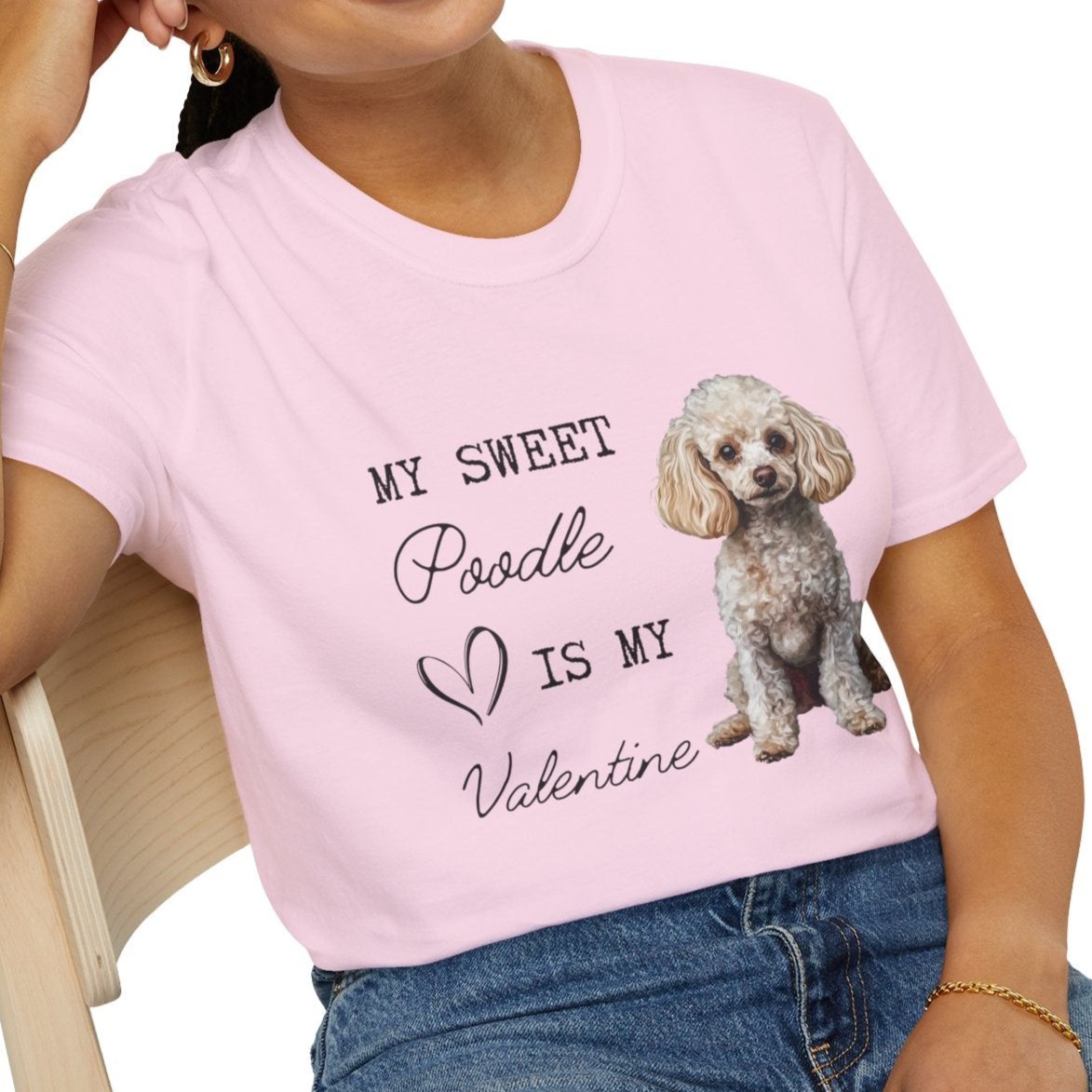 Poodle - My Sweet Poodle is My Valentine - T-shirt