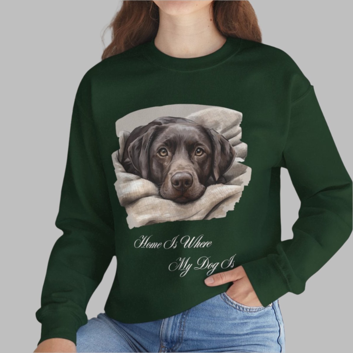 Chocolate Labrador Retriever Christmas Sweater