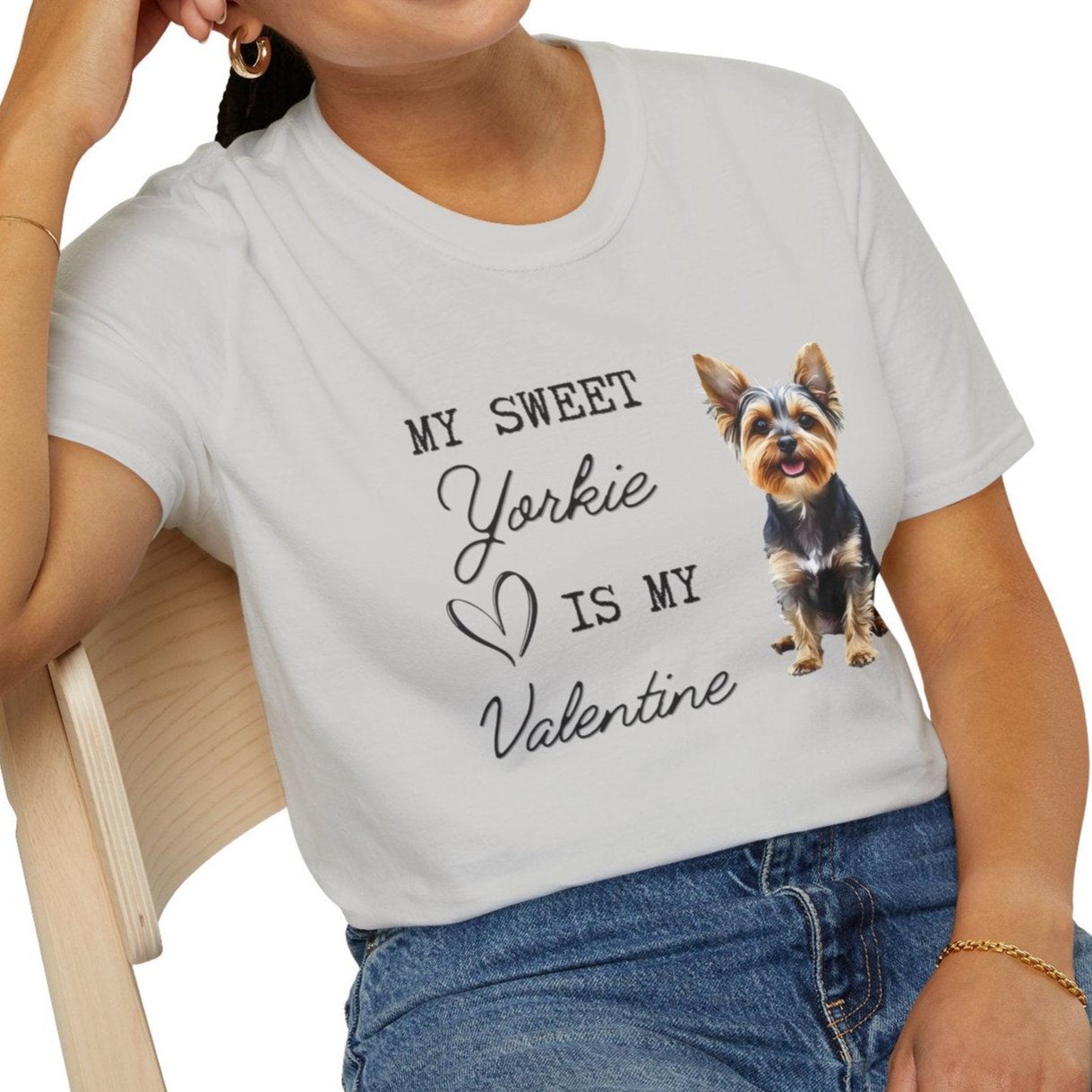 Yorkshire Terrier - My Sweet Yorkie is My Valentine - T-shirt