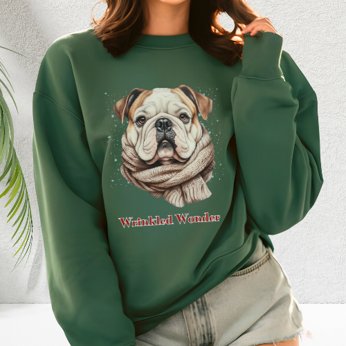 "Wrinkled Wonder" English Bulldog Sweatshirt – The Ideal Gift for Dog Lovers