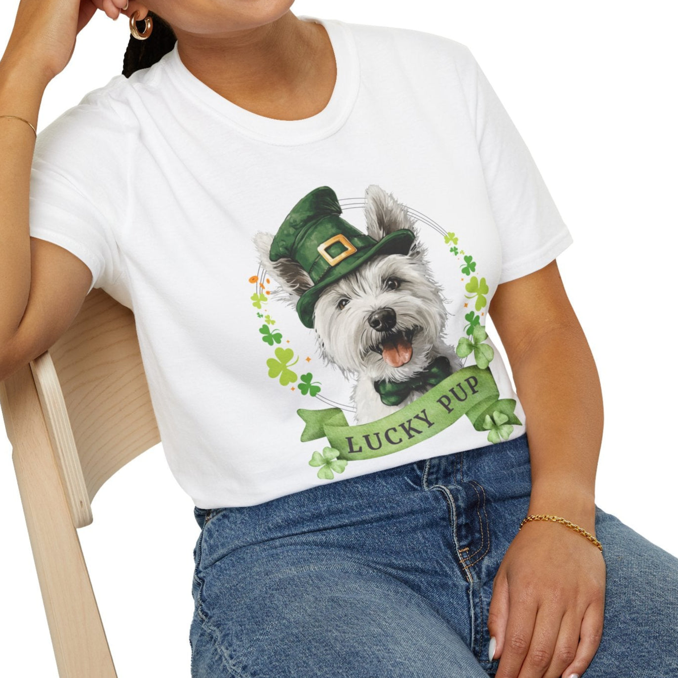 westie dog lover st. patrick's day shirt