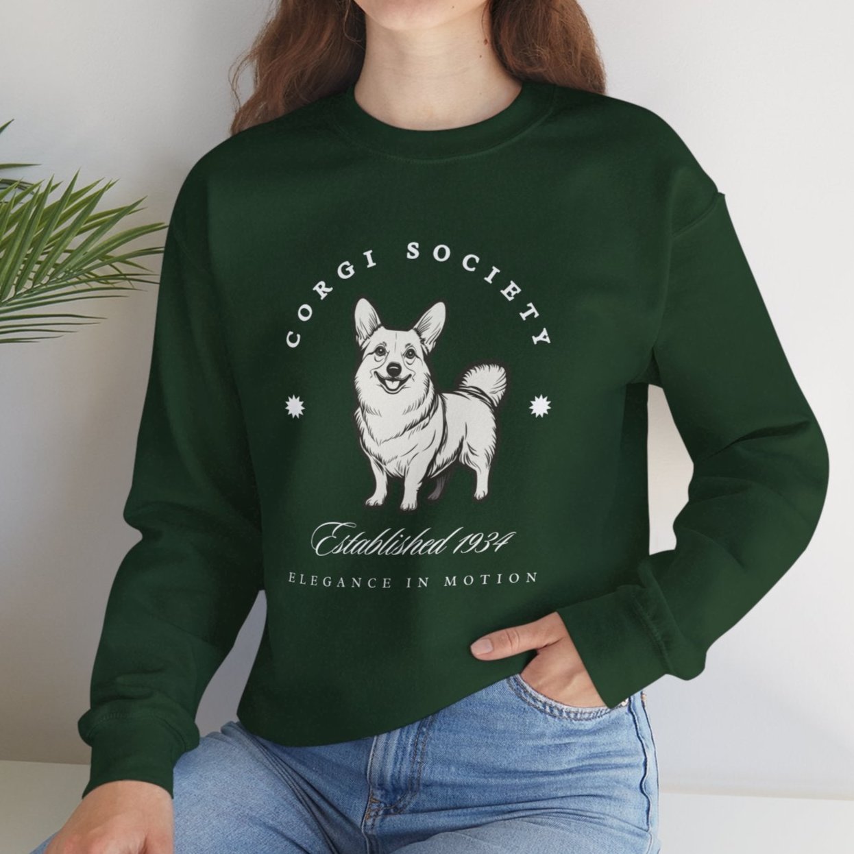 Corgi Society Retro-Style Sweatshirt