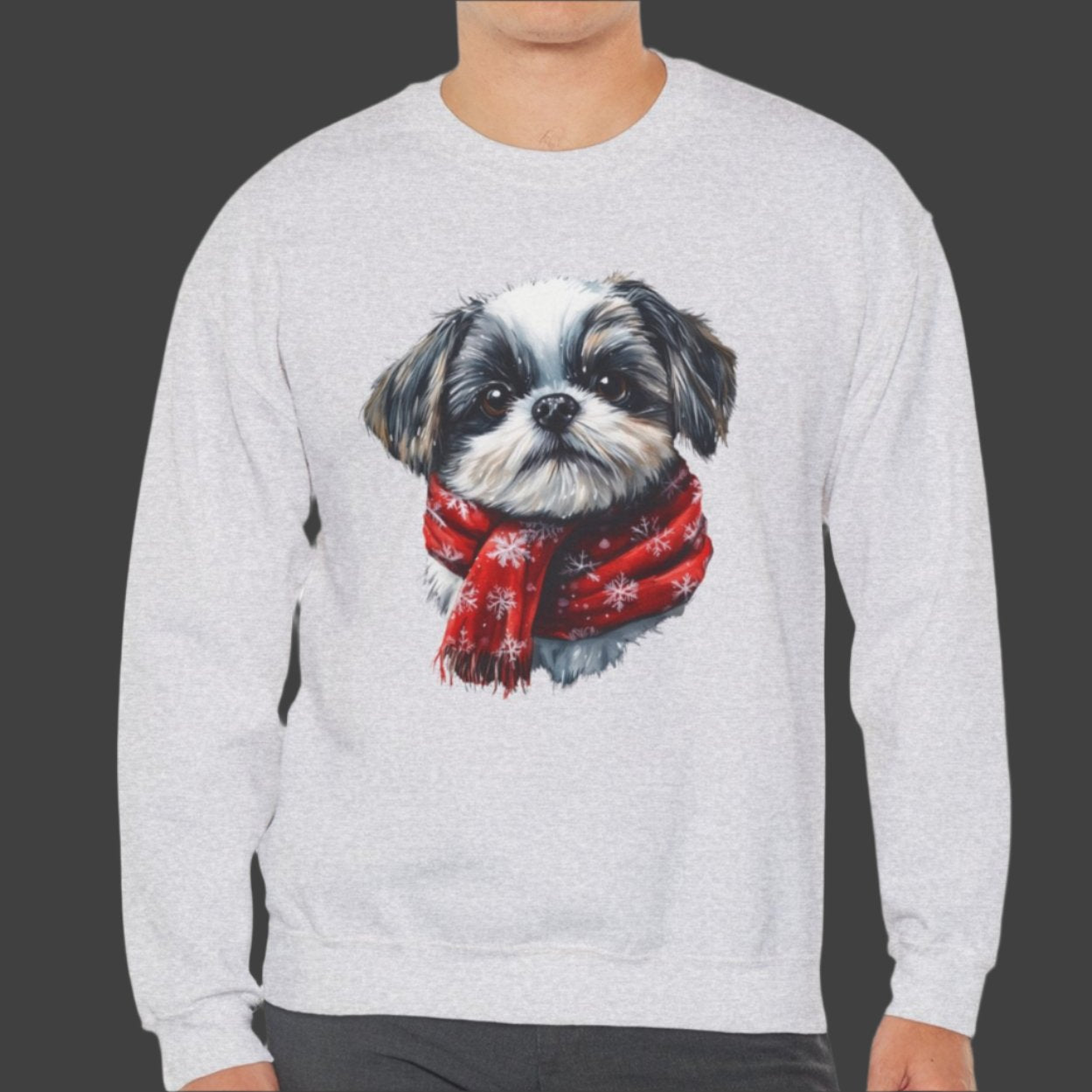 Festive Shih Tzu Christmas Sweater